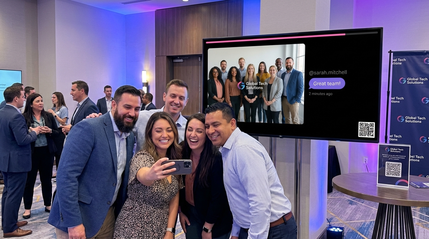 Photo Booth per Eventi Aziendali: Aumenta il Coinvolgimento dei Dipendenti e la Visibilità del Brand